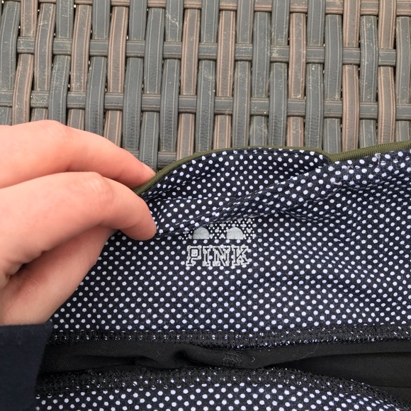 VS PINK Olive Green/Black Capri Legging - Picture 4 of 5